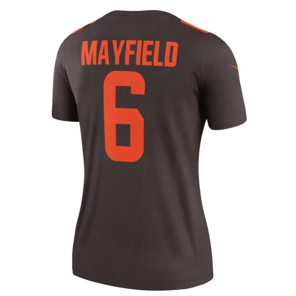 Women's Cleveland Browns Baker Mayfield Nike Brown Alternate Legend Jersey Sz:S - Picture 3 of 4